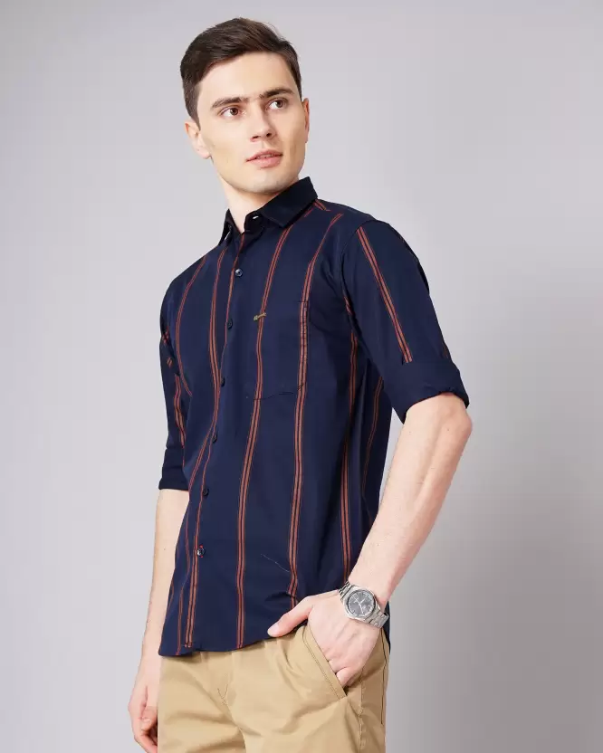 Over Size Shirt Men Light Blue Shirt - Image 4
